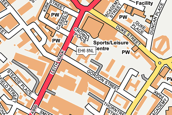 EH6 8NL map - OS OpenMap – Local (Ordnance Survey)