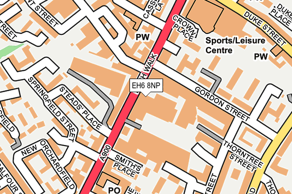 EH6 8NP map - OS OpenMap – Local (Ordnance Survey)