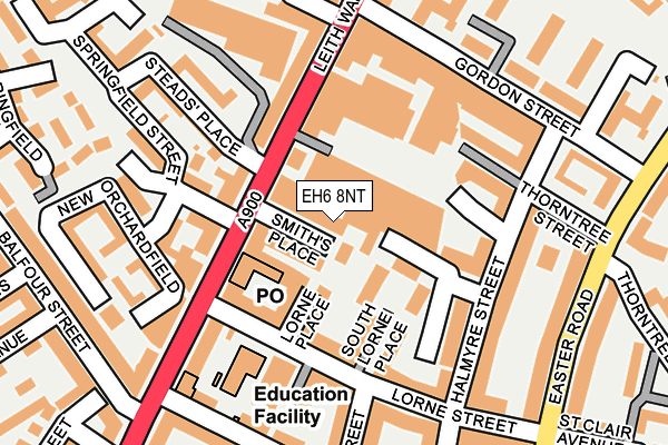 EH6 8NT map - OS OpenMap – Local (Ordnance Survey)