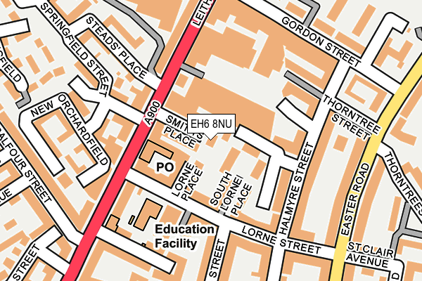 EH6 8NU map - OS OpenMap – Local (Ordnance Survey)