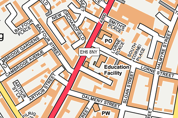 EH6 8NY map - OS OpenMap – Local (Ordnance Survey)