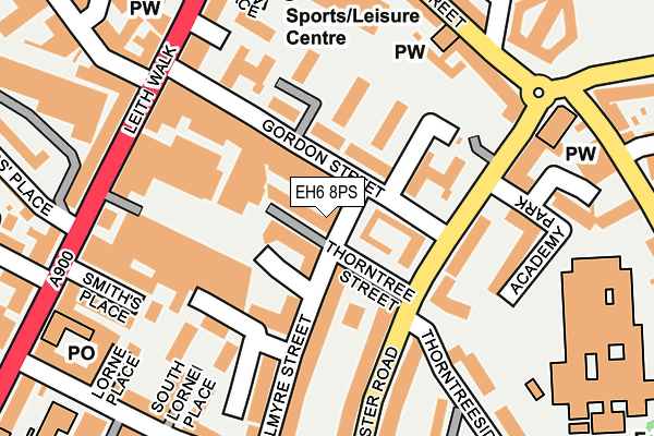 EH6 8PS map - OS OpenMap – Local (Ordnance Survey)