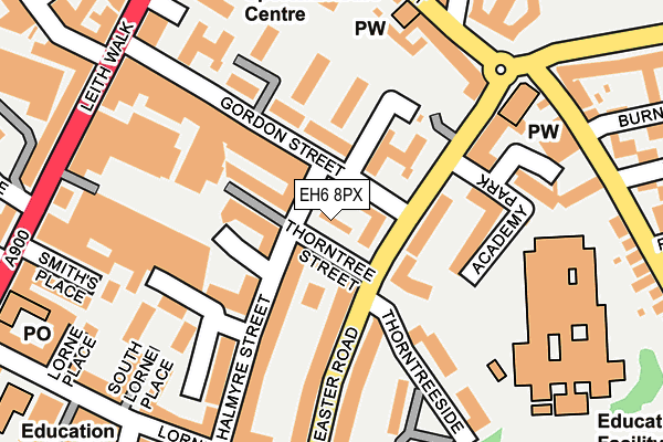 EH6 8PX map - OS OpenMap – Local (Ordnance Survey)