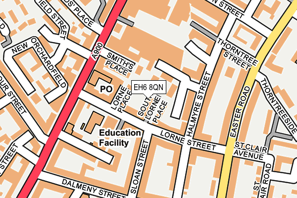 EH6 8QN map - OS OpenMap – Local (Ordnance Survey)