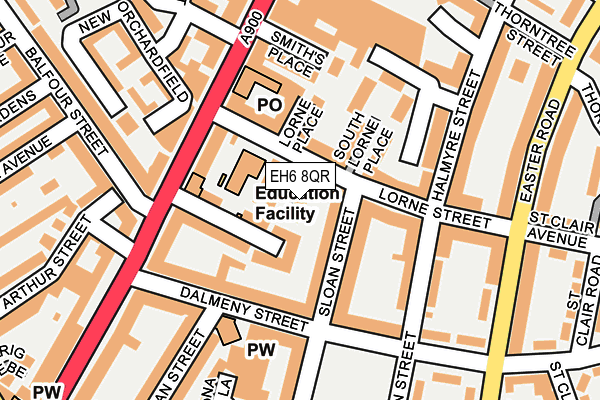 EH6 8QR map - OS OpenMap – Local (Ordnance Survey)