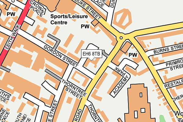 EH6 8TB map - OS OpenMap – Local (Ordnance Survey)
