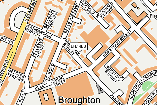 EH7 4BB map - OS OpenMap – Local (Ordnance Survey)