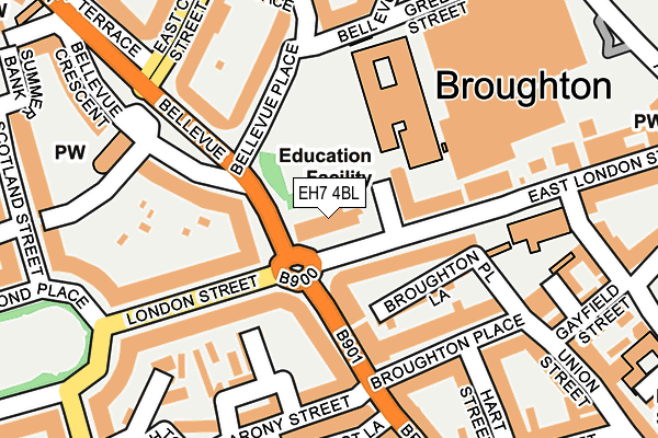 EH7 4BL map - OS OpenMap – Local (Ordnance Survey)