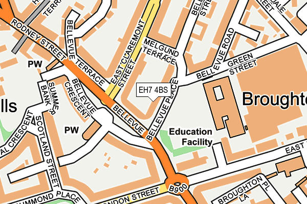 EH7 4BS map - OS OpenMap – Local (Ordnance Survey)