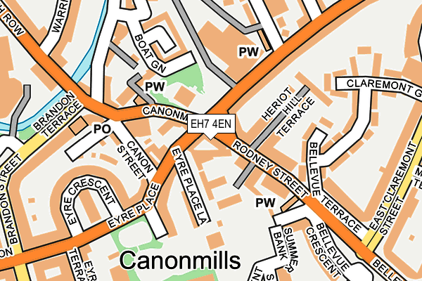 EH7 4EN map - OS OpenMap – Local (Ordnance Survey)