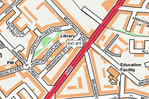 EH7 4FF map - OS OpenMap – Local (Ordnance Survey)