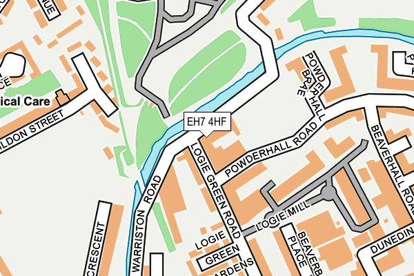 EH7 4HF map - OS OpenMap – Local (Ordnance Survey)