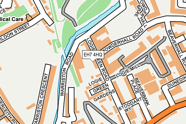 EH7 4HQ map - OS OpenMap – Local (Ordnance Survey)