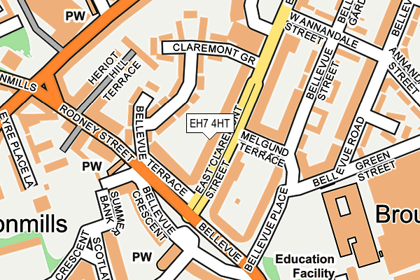 EH7 4HT map - OS OpenMap – Local (Ordnance Survey)