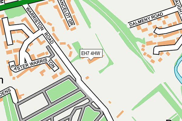 EH7 4HW map - OS OpenMap – Local (Ordnance Survey)