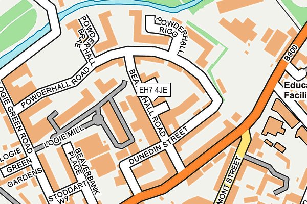 EH7 4JE map - OS OpenMap – Local (Ordnance Survey)