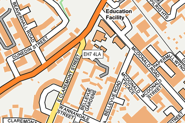 EH7 4LA map - OS OpenMap – Local (Ordnance Survey)