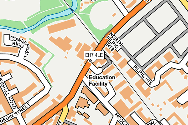 EH7 4LE map - OS OpenMap – Local (Ordnance Survey)