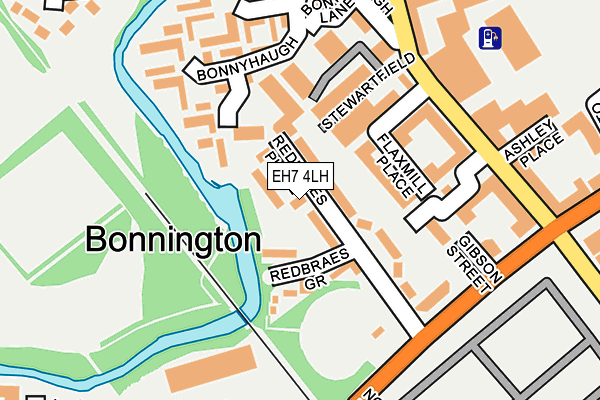 EH7 4LH map - OS OpenMap – Local (Ordnance Survey)