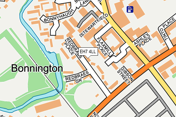 EH7 4LL map - OS OpenMap – Local (Ordnance Survey)