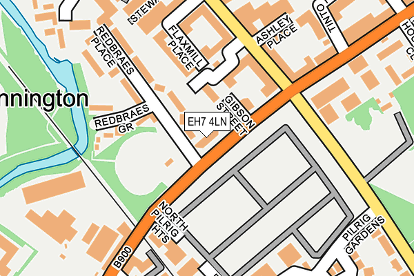 EH7 4LN map - OS OpenMap – Local (Ordnance Survey)