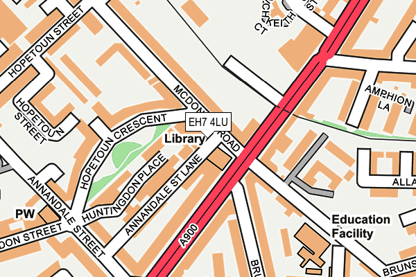 EH7 4LU map - OS OpenMap – Local (Ordnance Survey)