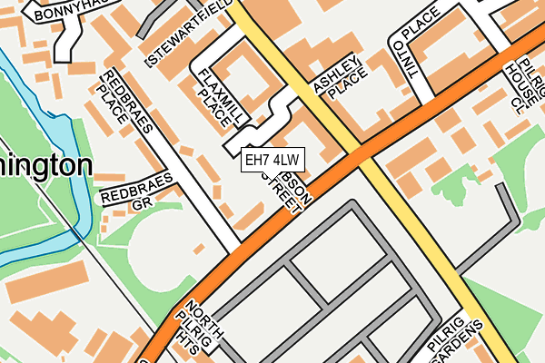 EH7 4LW map - OS OpenMap – Local (Ordnance Survey)