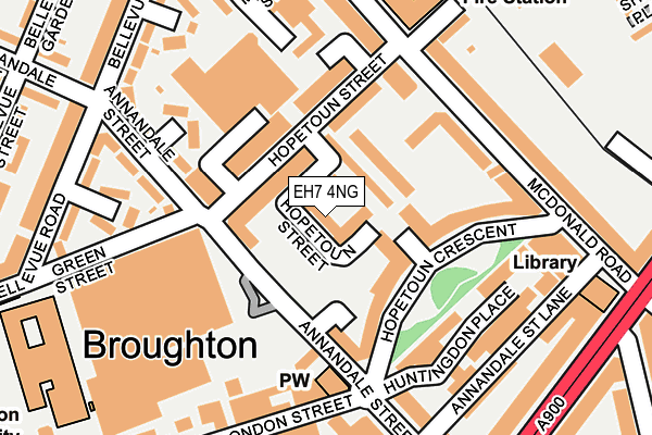 EH7 4NG map - OS OpenMap – Local (Ordnance Survey)