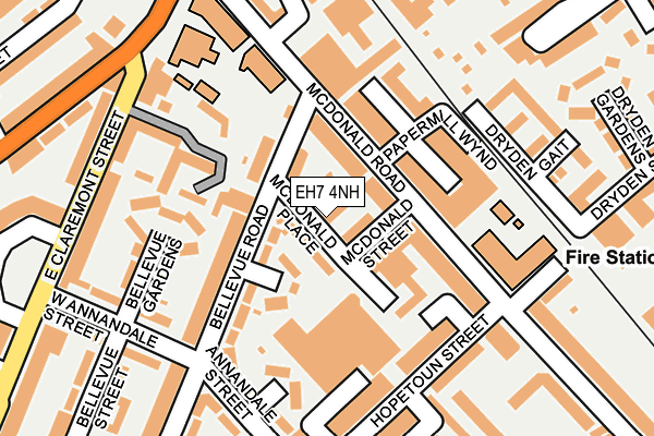 EH7 4NH map - OS OpenMap – Local (Ordnance Survey)