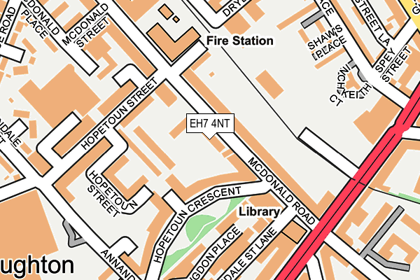 EH7 4NT map - OS OpenMap – Local (Ordnance Survey)