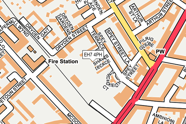 EH7 4PH map - OS OpenMap – Local (Ordnance Survey)