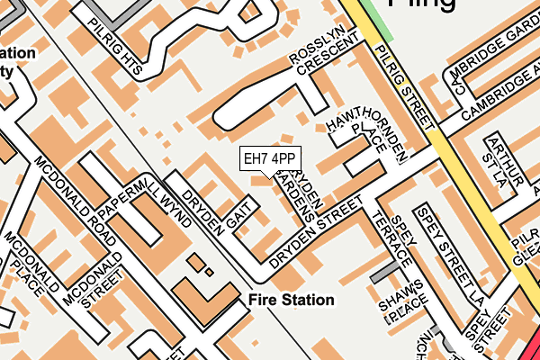 EH7 4PP map - OS OpenMap – Local (Ordnance Survey)