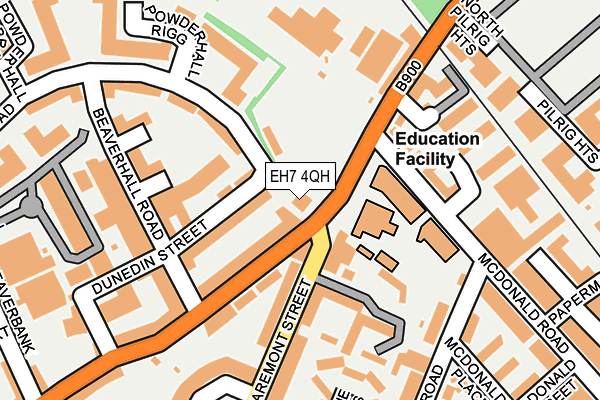 EH7 4QH map - OS OpenMap – Local (Ordnance Survey)