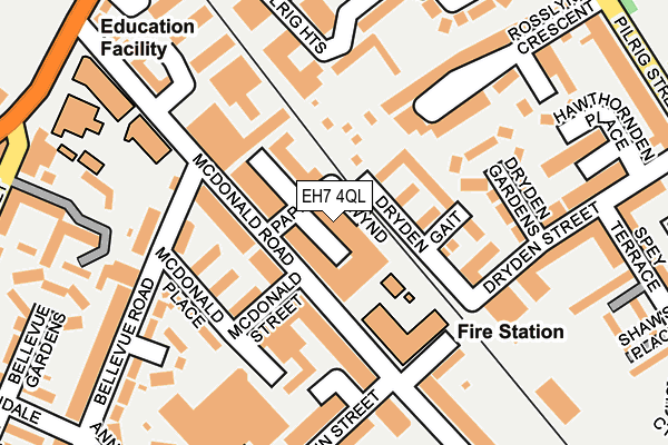 EH7 4QL map - OS OpenMap – Local (Ordnance Survey)