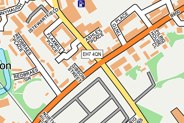 EH7 4QN map - OS OpenMap – Local (Ordnance Survey)