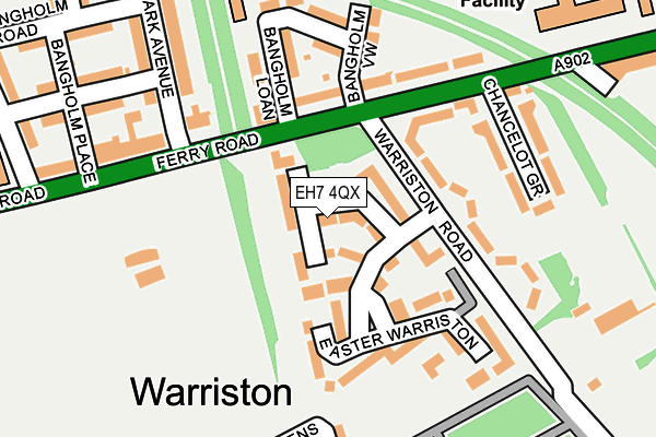 EH7 4QX map - OS OpenMap – Local (Ordnance Survey)