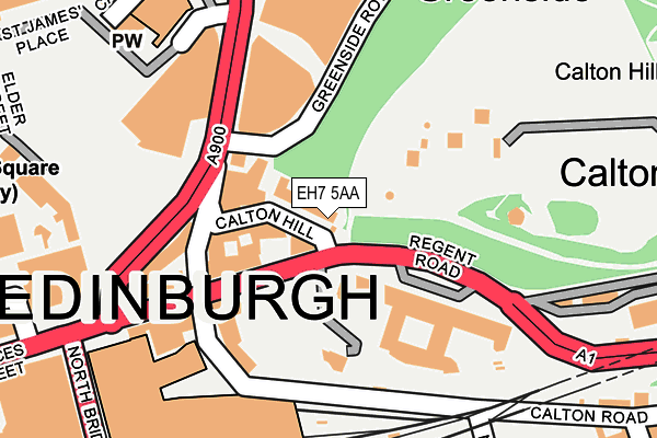 EH7 5AA map - OS OpenMap – Local (Ordnance Survey)