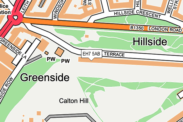 EH7 5AB map - OS OpenMap – Local (Ordnance Survey)