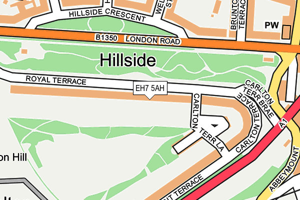 EH7 5AH map - OS OpenMap – Local (Ordnance Survey)