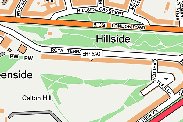 EH7 5AQ map - OS OpenMap – Local (Ordnance Survey)