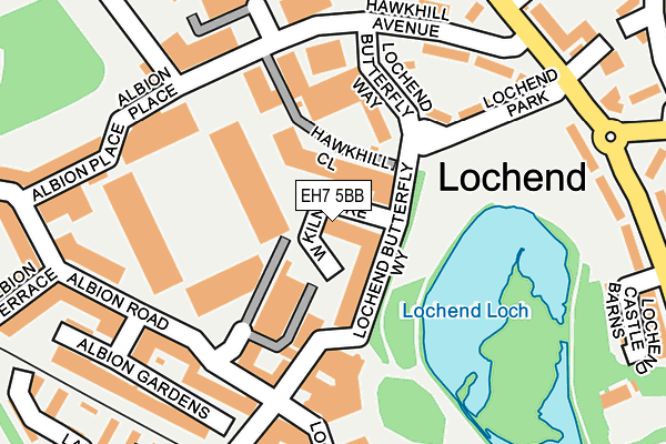 EH7 5BB map - OS OpenMap – Local (Ordnance Survey)