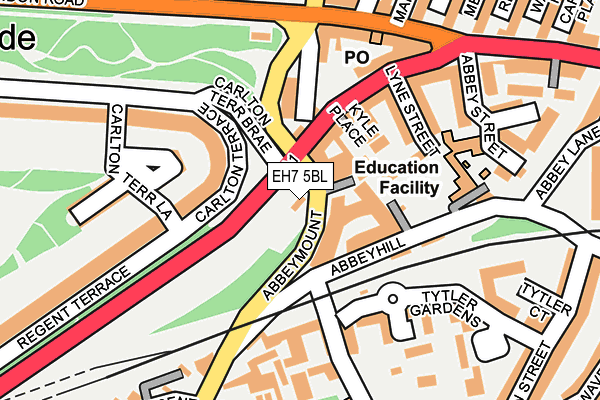 EH7 5BL map - OS OpenMap – Local (Ordnance Survey)