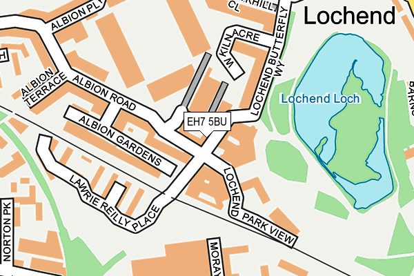 EH7 5BU map - OS OpenMap – Local (Ordnance Survey)