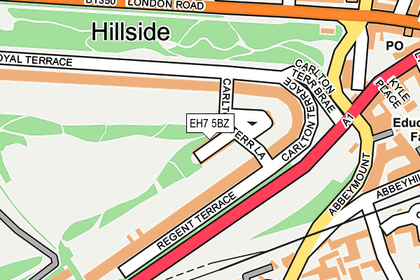 EH7 5BZ map - OS OpenMap – Local (Ordnance Survey)