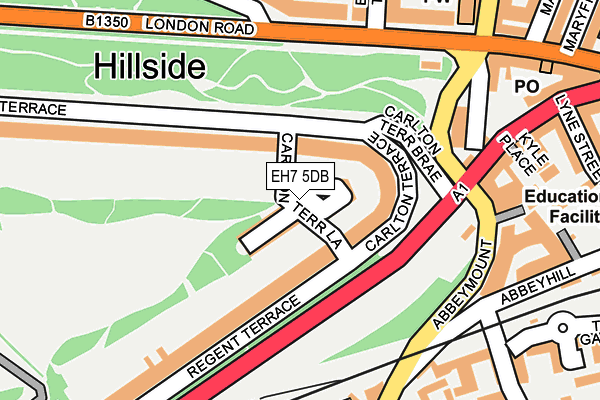 EH7 5DB map - OS OpenMap – Local (Ordnance Survey)