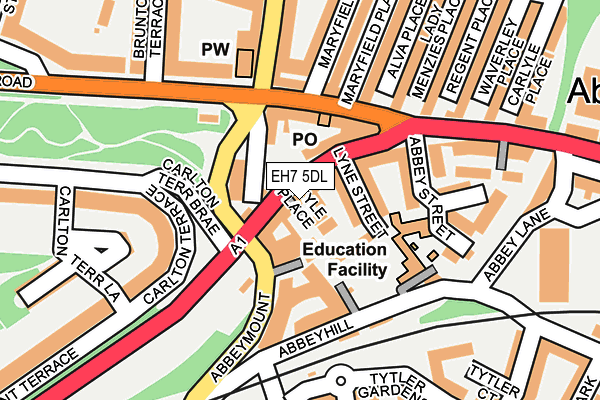 EH7 5DL map - OS OpenMap – Local (Ordnance Survey)