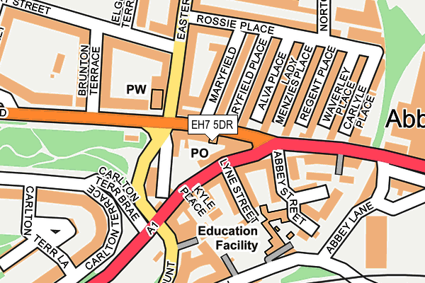 EH7 5DR map - OS OpenMap – Local (Ordnance Survey)