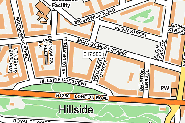 EH7 5ED map - OS OpenMap – Local (Ordnance Survey)