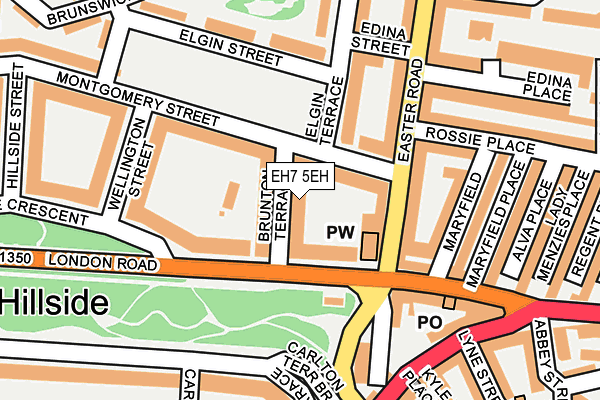 EH7 5EH map - OS OpenMap – Local (Ordnance Survey)