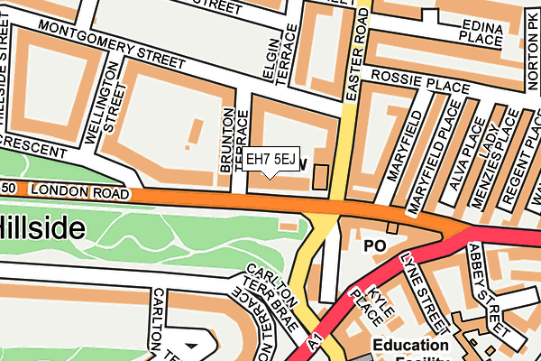 EH7 5EJ map - OS OpenMap – Local (Ordnance Survey)